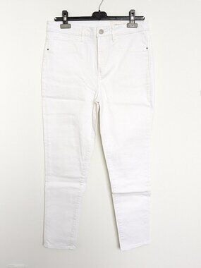 Treasure & Bond Charity High Rise Skinny Crop Jeans – White, Women's 30